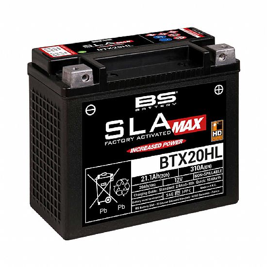 BS Battery SLA BTX20HL MAX 21.1Ah