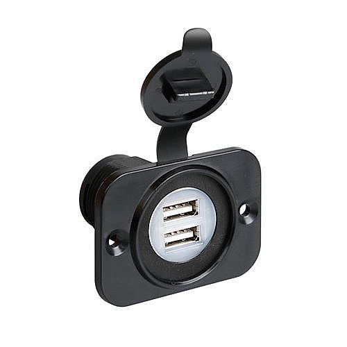 Διπλός αντάπτορας φορτιστής USB της Lampa 12/24V