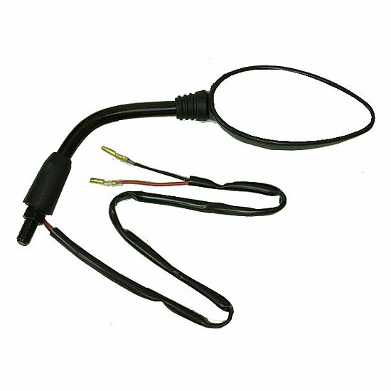 Mirror right with indicator EMGO for moto & scooter 10mm