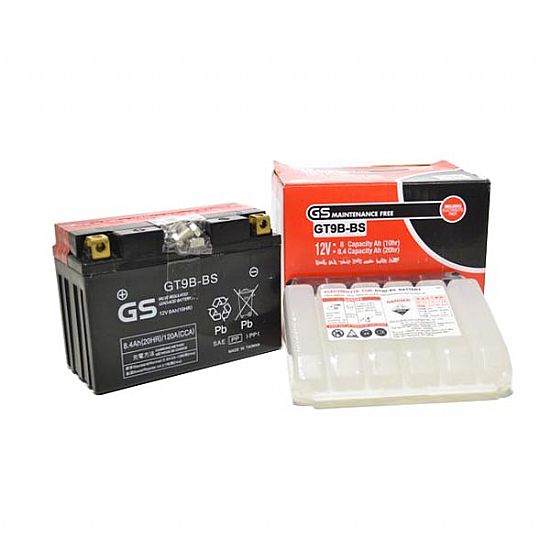 Battery moto GS GT9B-BS ( GT9-B4 ) YAMAHA R6 / R7 /MAJESTY 250 / 400 / TMAX500 / - XTX660