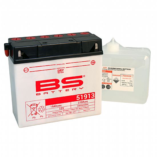 Μπαταρία BS Battery 51913 Με Υγρά 19.0 Ah