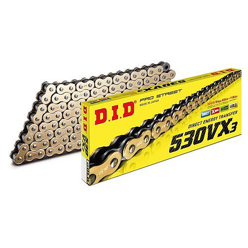 Drive chain DID X’ring professional gold/black 530VXGB Χ 112