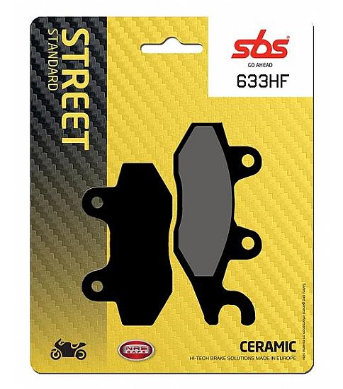 Motorcycle Brake pads SBS 633HF FA165/2 STD FR/RR
