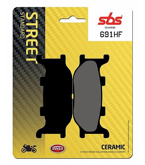 Motorcycle Brake pads SBS 691HF FA199 STD FR/RR
