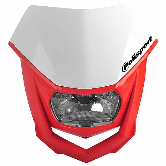 Polisport Halo Headlight Red-White