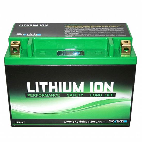 SKYRICH Motorcycle Lithium Battery LFP-6 (HB16-B - HB16L-B - HB16CL-B) 300CA