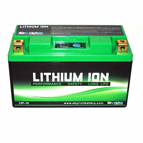 SKYRICH Motorcycle Lithium Battery LFP-10 (HT12B-BS - HT14B-BS - HB16AL-A2) 300CA