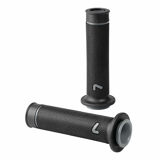 Χειρολαβές Τιμονιού Lampa Μoto Sport Ζευγάρι Μαύρο - Γκρι (22 mm-12cm/25mm-12,5cm)