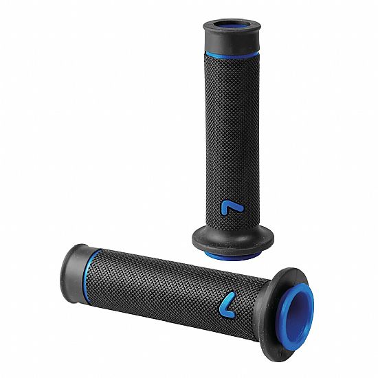 Χειρολαβές Τιμονιού Lampa Μoto Sport Ζευγάρι Μαύρο - Μπλε (22 mm-12cm/25mm-12,5cm)