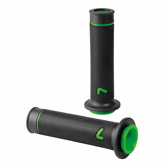 Χειρολαβές Τιμονιού Lampa Μoto Sport Ζευγάρι Μαύρο - Πράσινο (22 mm-12cm/25mm-12,5cm)