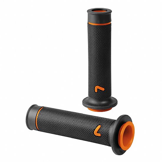 Χειρολαβές Τιμονιού Lampa Μoto Sport Ζευγάρι Μαύρο - Πορτοκαλί (22 mm-12cm/25mm-12,5cm)