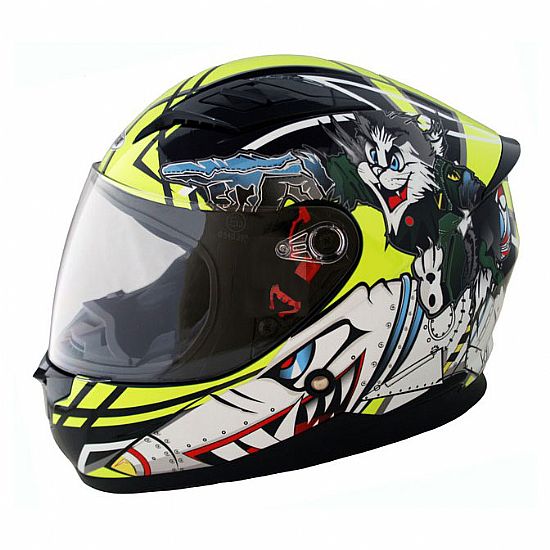 Corsa CN355 Cartoon Kids Helmet Yellow