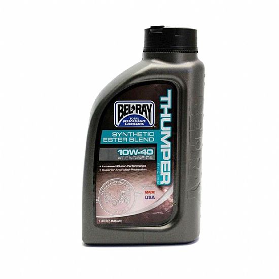 Oil for motorcycle synthetic BEL RAY 99520 THUMPER racing 10W-40 MA2 1L