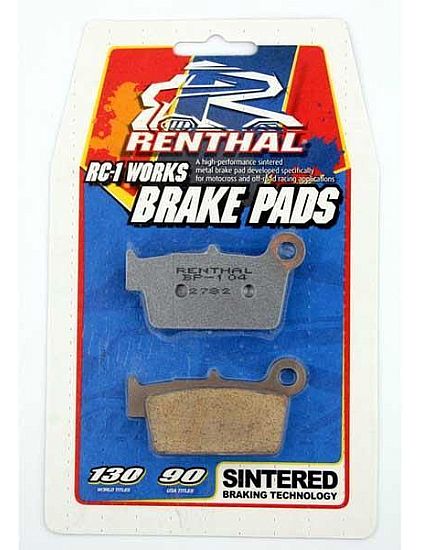 Σετ τακάκια πίσω μεταλλικά RENTHAL MX / OFF-ROAD HONDA CR/CRF