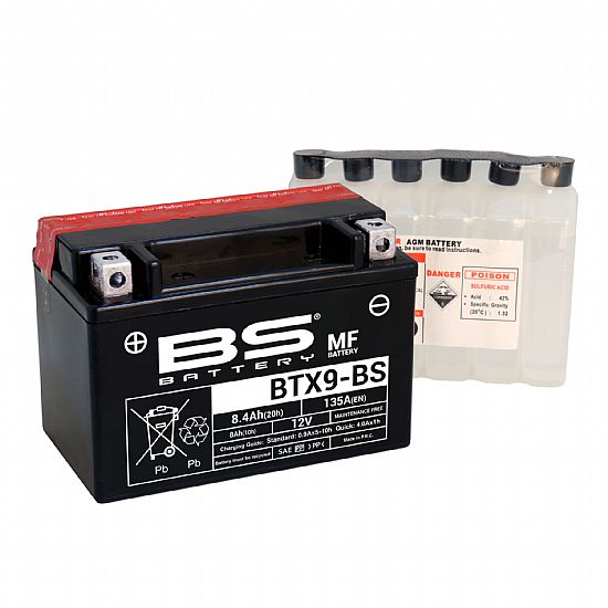 BS Battery BTX9BS ( YTX9-BS )
