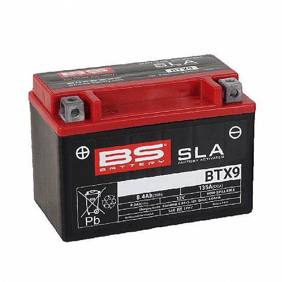 Μπαταρία Μοτοσυκλέτας SLA BS Battery BTX9 ( YTX9-BS ) 8.4Ah