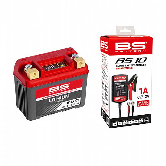 BS Battery BSLI-02 12V 140 CCA BS10 Combo
