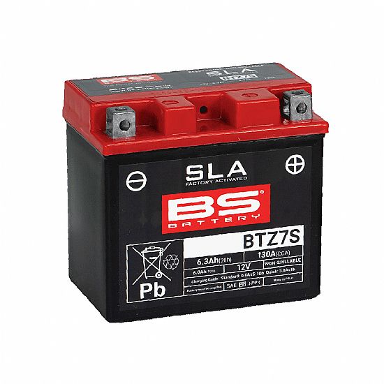 BS motorcycle Battery BTZ7S ( YTZ7S) SLA