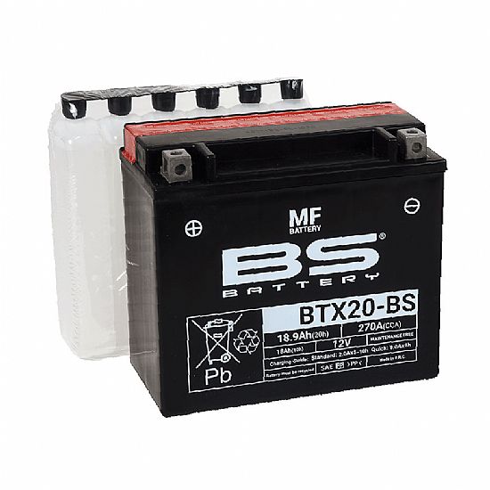 BS Battery BTX20-BS ( YTX20-BS ) 18.9 Ah