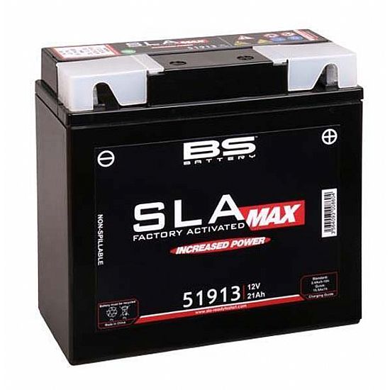 Motorcycle Battery SLA MAX BS Battery 51913 (FA) 22.1 Ah