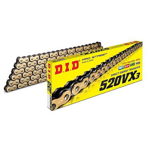 DID X’ring Chain 520VX3 (VX3 G&B) X 88
