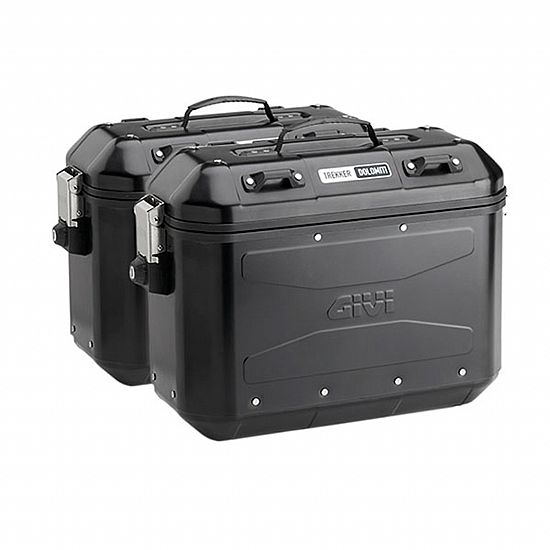 Σετ Πλαϊνές Βαλίτσες Αλουμινίου Givi DLMK36BPACK2 36lt Μαύρες