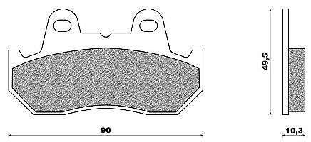 Front Disk Pad Transalp XL 600V (88-93)