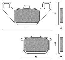 Brake Pads KAWASAKI VN 800 (95-98)