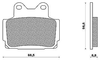 Organic Disk Pad FZS 600 SP FAZER