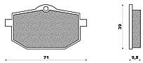 Set Pads Front NEWFREN FD097 YAMAHA XTZ 600 TENERE 85-90)