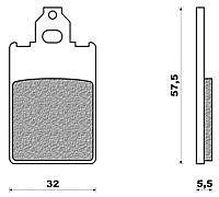 Motorcycle brake pads NEWFREN  PIAGGIO FREE 50 (96)