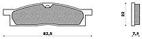 Set Pads Metallic Front NEWFREN FD102S2 YAMAHA YZ 80 (86-01)