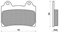 Σετ τακάκια φρένου TDM 850 (91-95)