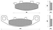 Organic Disk Pad FD108B KLE 500