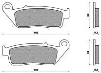 Set Pads NEWFREN FD132BKS WITH KEVLAR KYMCO XCITING 250 (04)