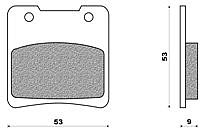 Set Pads Metallic Rear FD134S2 GSX-R 600 V (96-03)