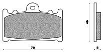 Organic Front Disk NEWFREN PAD FD143B SV 1000 (03-07)