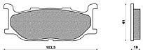 Set Pads NEWFREN FD183BKS WITH KEVLAR YAMAHA XP 500 T MAX (01)