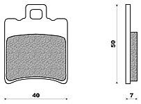 Set Pads Front NEWFREN FD196BE HONDA SH 100 (97)
