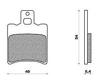 Set Pads Front NEWFREN FD197BE YAMAHA AEROX 100 (00)