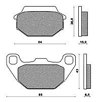 Set Pads Front NEWFREN FD269BE KYMCO AGILITY 125 R16 (08)