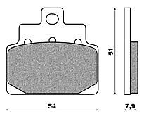 Set Pads Front NEWFREN FD271BE APRILIA SCARABEO 100 4T (01-04)