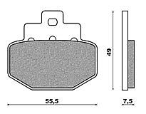 Set Pads NEWFREN FD298BKS with Kevlar GILERA RUNNER 125 VX (06)