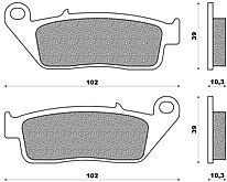 Set Pads Front NEWFREN FD406BE SH150 /  KYMCO XCITING 250 (05)