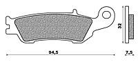 Set Pads Metallic Front NEWFREN FD411S2 YAMAHA YZ 125 (08-11)