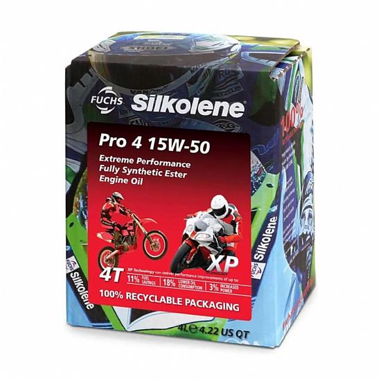 Λάδι Συνθετικό Silkolene Pro 4 15W-50 XP 4 Λίτρα