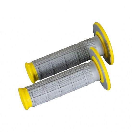 Χειρολαβές RENTHAL Dual Compound για χρήση MX/ENDURO Κίτρινο-Γκρί