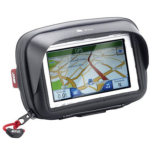 Smartphone / GPS holder for handlebar mounting suitable for screens up to 4.3 inches.