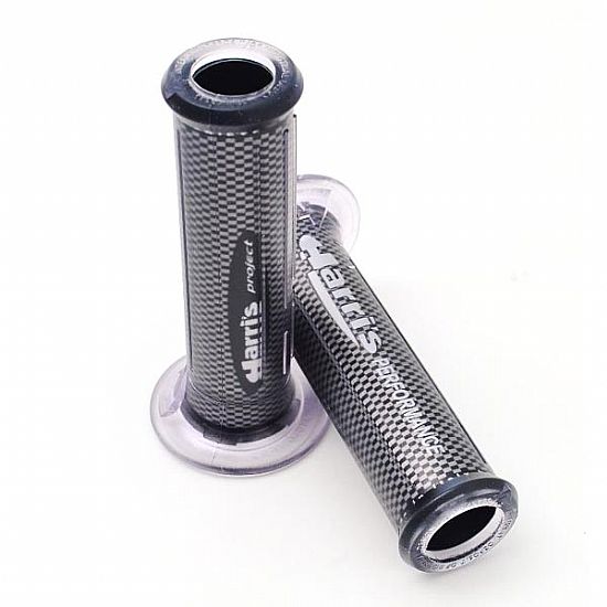 Grips motorcycle HARRI'S STRADA 120mm Carbon-Silver