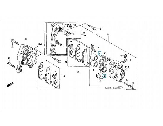 Seal set piston
